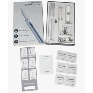 NWT ~ Electric Waterproof LED Light 3-Speed Dental Scaler & Accessories